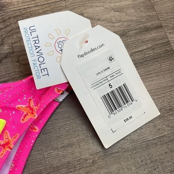 flapdoodles girls swimsuit . NEW - Picture 4 of 4